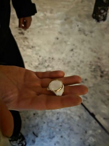 Ring im Schnee wiedergefunden