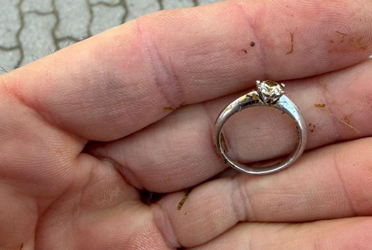 Verlobungsring im Stall wiedergefunden