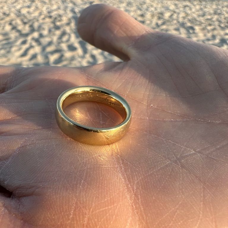 Ehering am Strand gefunden
