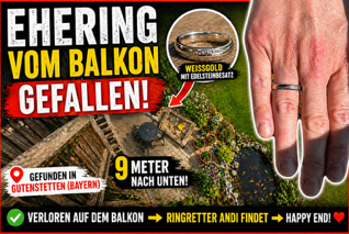 Ehering vom Balkon gefallen