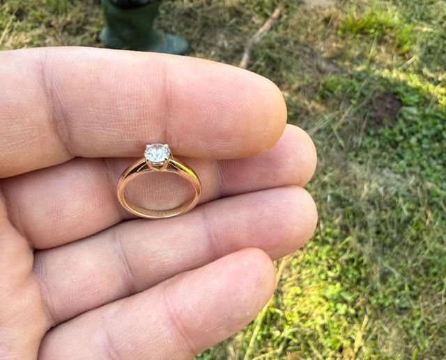 Verlobungsring im Weiher verloren